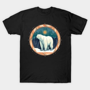 Polar Bear in Ornament, Love Bears T-Shirt